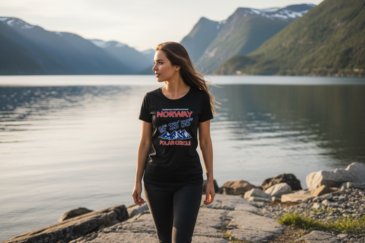 Frau - Fjordspaziergang