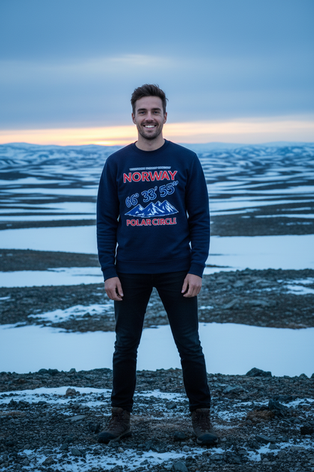 Mann mit Polar Circle Pullover - Tundra