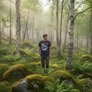 Navy T-Shirt Wald